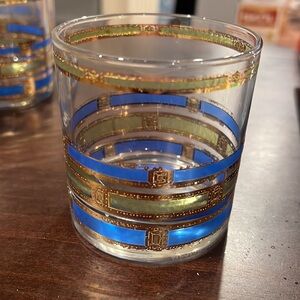 Vintage culver 22 Karat bar empress glasses